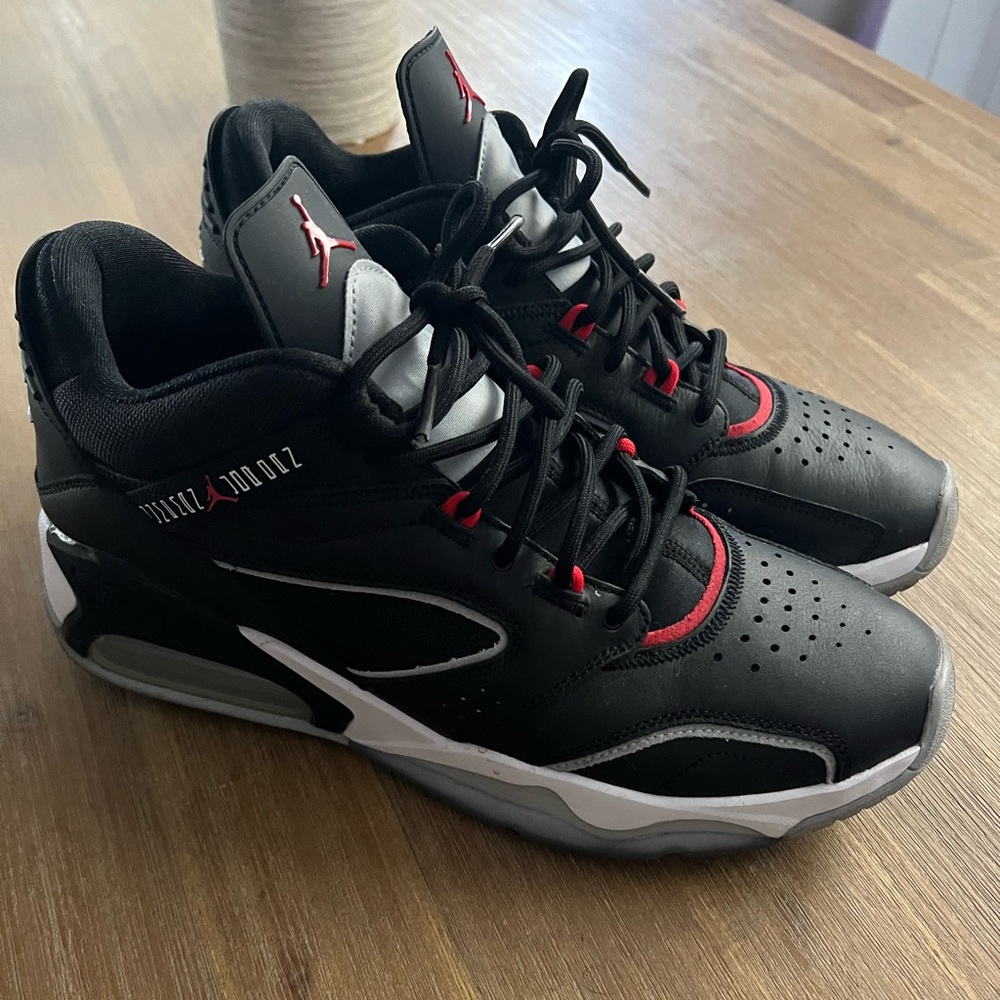 Jordan Point Lane Shoes "Black Cement" White Red CZ4166-010 Men’s Size 11.5